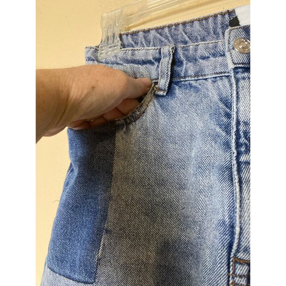 BDG Two tone "Patchwork" Style High Waist Jeans Urban Outfitters Size 25 - Picture 6 of 10